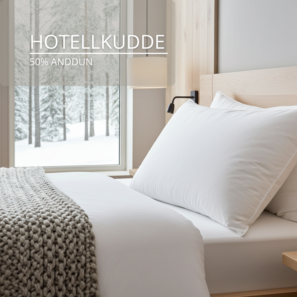 Hotellkudde 50% Anddun