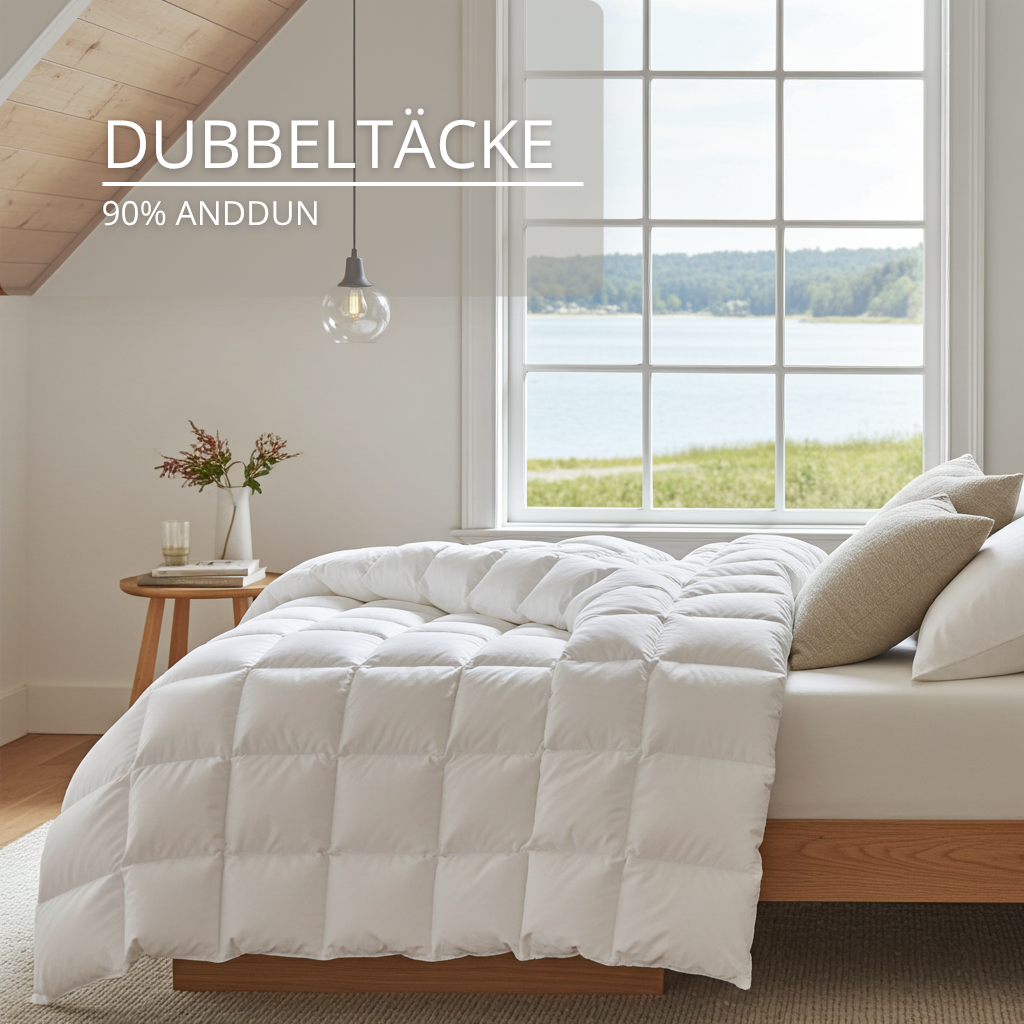 Dubbeltäcke 90% Anddun