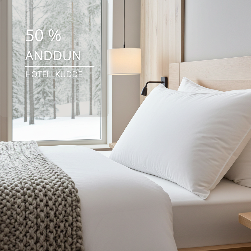 50% Anddunkudde Hotell