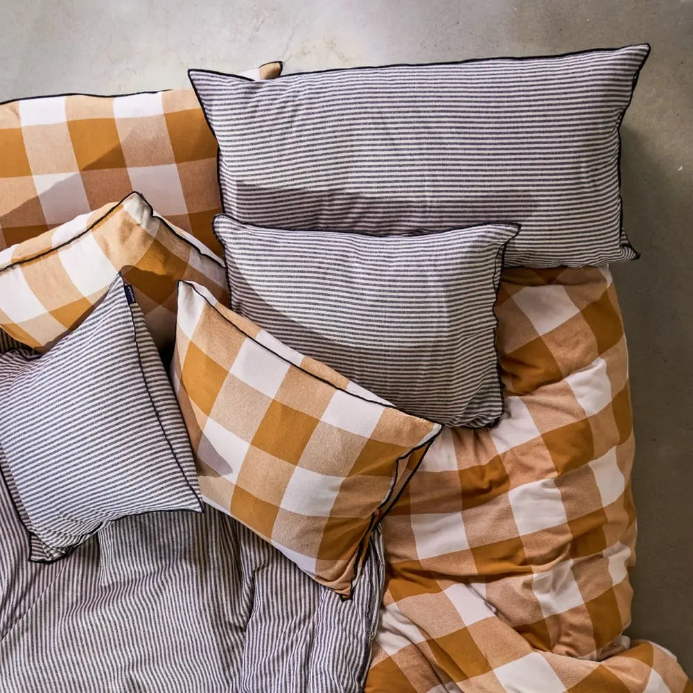 Örngott Hotellkudde Flanell randigt